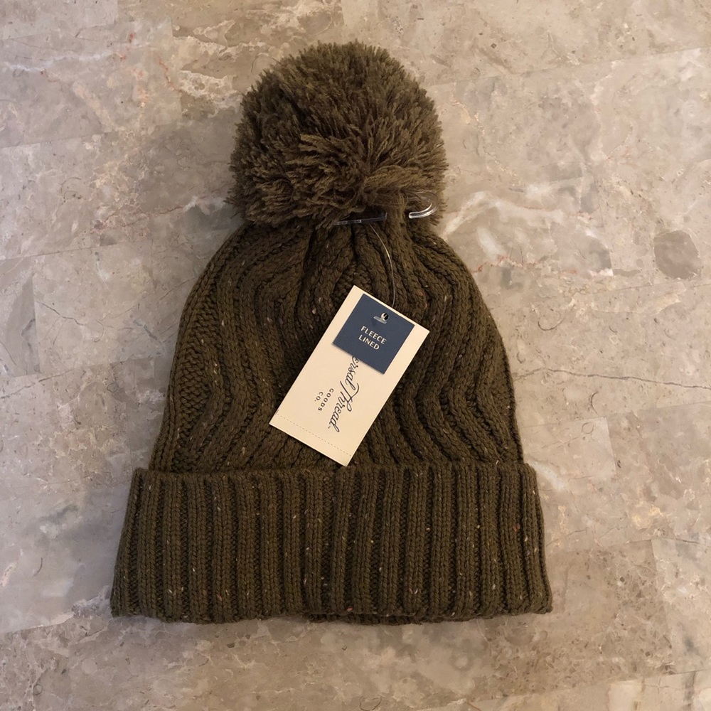 Olive green hat